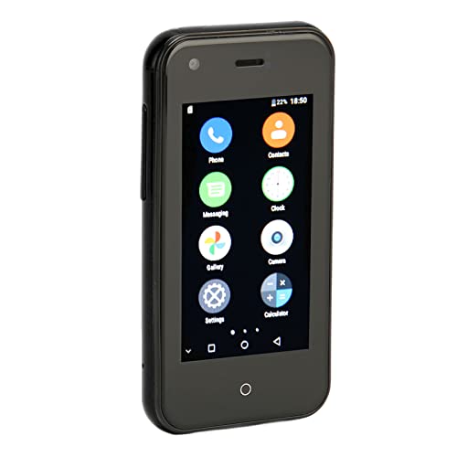 ciciglow D18 3G -Smartphone, 2,5 Zoll 1 GB RAM 8 GB ROM Quad-Core-Handy, 0,3 MP Front- und 2 MP Rückkamera, 700 MAh Akku, Dual-SIM-WLAN-Handy für (Elf Schwarz) von ciciglow