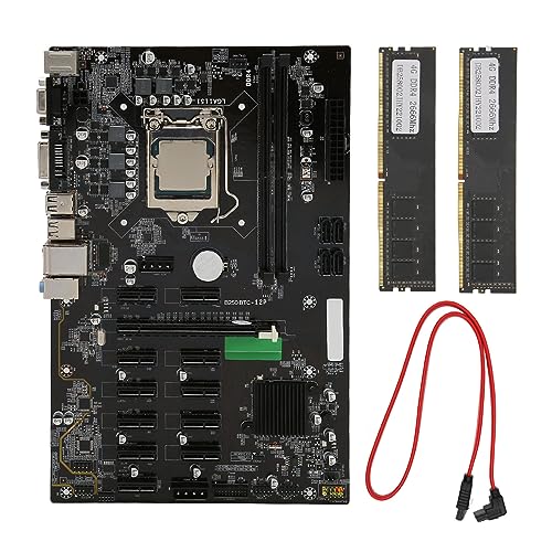 ciciglow DDR4-Motherboard, 8 GB Speicher, Multi-Grafik-PC-Motherboard, CPU-Steckplatz für LGA 1151, PCIE 16X, Unterstützt VGA-DVI-USB-Anschluss von ciciglow