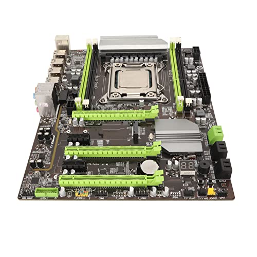 ciciglow Desktop Motherboard, 4 Kanäle DDR3 LGA 2011 Motherboard 100M Netzwerkkarte, 8 Phase Power X79T Motherboard 1866/1600/1333MHz, für PC-Ersatz von ciciglow