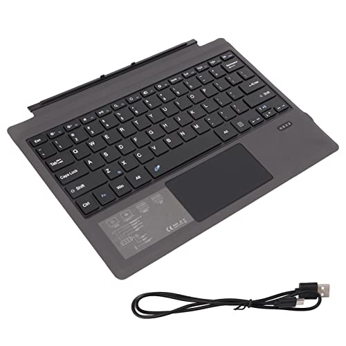 ciciglow Drahtlose Bluetooth-Tastatur mit Touchpad, Magnetische, Wiederaufladbare, Tragbare, Ultradünne, Leise Tastatur für Pro 3 4 5 6 7 von ciciglow