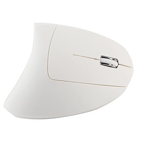 ciciglow Drahtlose Maus, 1600DPI Drahtlose ergonomische Maus Drahtlose ergonomische vertikale Spielemaus für PC/Laptop(White) von ciciglow
