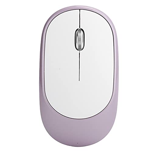 ciciglow Drahtlose Maus, 2,4-GHz-Funkmaus, DPI-einstellbar, Aufladbar, Optischer Computer, Externes Gerät mit USB-Empfänger, Optische 4-Wege-Rad-Maus(lila) von ciciglow