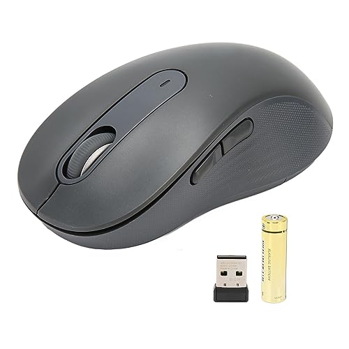 ciciglow Drahtlose Maus, BT/USB Wireless Silent Mouse Einstellbare DPI Tragbare Mobile Optische Büromaus mit USB-Empfänger, 800-mAh-Akku, Plug-and-Play von ciciglow