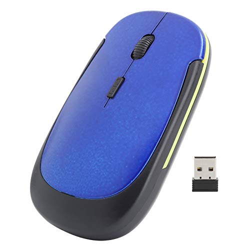 ciciglow Drahtlose Maus, Silent Mouse 2.4G Tragbare Mobile Optische Büromaus mit USB-Empfänger 3 Einstellbare DPI für Notebook-Computerzubehör(Blau) von ciciglow