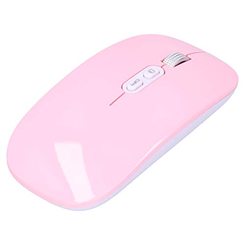 ciciglow Drahtlose Optische Maus, 2,4 GHz Bluetooth 5.0 Gaming Mouse mit 1600 DPI Auflösung und EIN-klick-Desktop-Funktion für Gaming Office(Roségold) von ciciglow