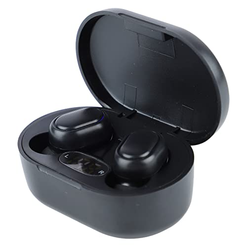 ciciglow E7S Kabellose Ohrhörer, Tragbare -Kopfhörer mit Geräuschunterdrückung, IPX4, Wasserdicht, Ergonomisches Design, Kopfhörer Zum Laufen (Schwarz) von ciciglow