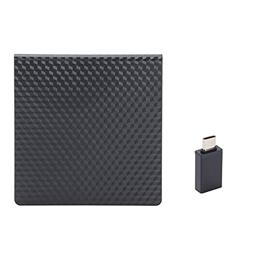 ciciglow Externer DVD/CD-Brenner, Externes Tragbares Optisches Laufwerk mit USB3.0 und Typ-C-Port 5 Gbit/s Reines Kupfernetz mit Niedriger Impedanz ciciglow Externer DVD/CD-Brenner, Externes Tragbares Optisches Laufwerk mit USB3.0 und Typ-C-Port 5 Gbit/s Reines Kupfernetz mit Niedriger Impedanz von ciciglow