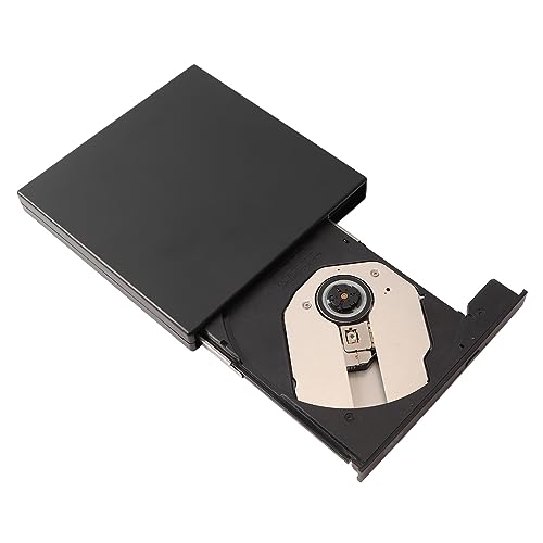 ciciglow Externes CD-RW-Laufwerk, Hochgeschwindigkeits-Brennen und Lesen, USB 2.0, Geräuscharmes Externes DVD-Laufwerk für Laptop-Desktop von ciciglow