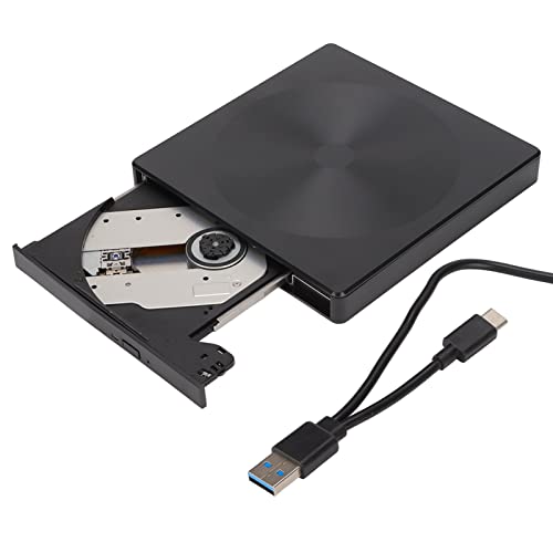 ciciglow Externes DVD-Laufwerk, USB 3.0 Typ C, Tragbares CD/DVD-RW-Laufwerk, CD-Brenner, 5 Gbit/s, Plug-and-Play für Win XP/Win 2003/Win 7/Win 8/Win 10/Win Vista/für Linux/für OS X von ciciglow