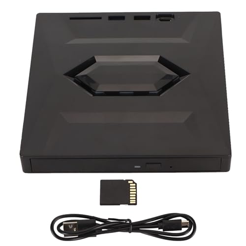 ciciglow Externes DVD-Laufwerk, USB 3.0 Typ C CD/DVD-Brenner für Laptop, Desktop, AIO, Netbook, 5 Gbit/s Übertragung, Optisches Laufwerk, CD-Player von ciciglow