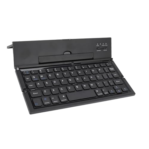 ciciglow Faltbare Bluetooth-Tastatur, Tragbare Kabellose Tastatur mit Ständer für IOS-Telefon, für Android-Gerät, für Windows-Tablet, für Laptop und Smartphone von ciciglow