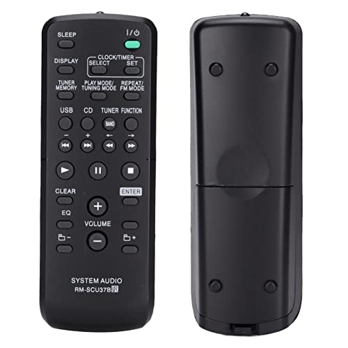 Fernbedienung, RM-SCU37B TV-Fernbedienung Ersatz-Silikontasten Gute Signalübertragung für LBT-SH2000 SS-SH2000 CMT-BX3 CMT-BX30R HCD-CBX3 HCD-BX30R von ciciglow