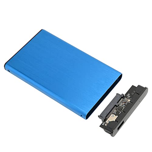ciciglow Festplattengehäuse, 6 Gbps 2 TB Festplattengehäuse USB3.0 SATA Festplattengehäuse für 0,3-0,4 Zoll SSD HDD für Windows 98 SE ME 2000 XP Vista 7 8 10 (Blau) von ciciglow