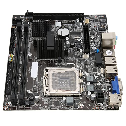 ciciglow G41 Gaming Motherboard, PCIE 2.0X16x1, SATAx4, DDR3 Dual Channel, Unterstützt 8G Speicher, 24pinx1, 4pinx1 Stromanschluss für LGA 771/775 Prozessoren M ATX Motherboard für von ciciglow