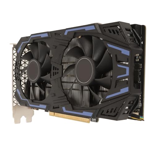 ciciglow GTX1060 Gaming-Grafikkarte, GDDR5 192 Bit, PCI Express X16 3.0, HDMI, DVI, DisplayPort-Schnittstelle, Desktop-GPU-Grafikkarte mit Zwei Lüftern (GTX 1060 5 GB) von ciciglow