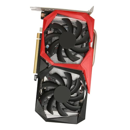 ciciglow GTX1660 6G GDDR6 192-Bit-Grafikkarte, 8K HDR-Unterstützung, Dual-Fan-Kühlung, 8000 MHz Speicherfrequenz, 7680 X 4320 Auflösung, VR Ready, DirectX 12, OpenGL 4.5 von ciciglow