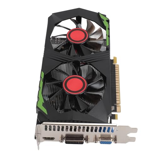 ciciglow GTX750TI 4 GB GDDR5 128BIT Gaming-Grafikkarte, Zwei Lüfter, HD-Multimedia-Schnittstelle, PCI Express 2.0 für10 8 8.1 7 Vista, Freebsd X86, Plug and Play von ciciglow