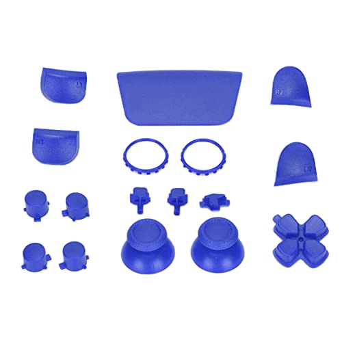 ciciglow Game Controller Tasten, ABS L2 R2 Full Buttons Set Ersatz, Button Repair Kit Ersatztasten Fit für Controller(Blau) von ciciglow
