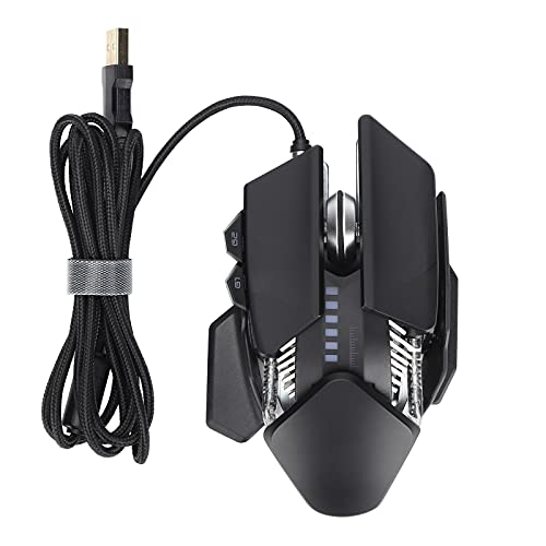 ciciglow Gaming-Maus Kabelgebunden,Hochleistungs-Gaming-Maus mit Kabel, 6 Einstellbare DPI Bis zu 6000,Ergonomische Gamer-Laptop-PC-Maus mit Programmierbaren Tasten Einstellbare Mechanische Maus von ciciglow