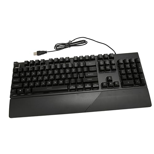 ciciglow Gaming-Tastatur mit Metallkabel, Langlebig, Regenbogen-LED-Hintergrundbeleuchtung, Schnelle Reaktion, PC-, und Mac-kompatibel ciciglow Gaming-Tastatur mit Metallkabel, Langlebig, Regenbogen-LED-Hintergrundbeleuchtung, Schnelle Reaktion, PC-, und Mac-kompatibel von ciciglow