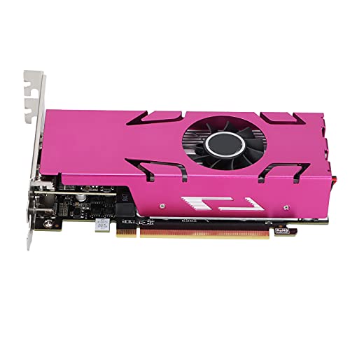 ciciglow Grafikkarten, 4GB 128bit GDDR5 6000MHz 4G Grafikkarte, 60Hz 4K 2K 1080P 10bit Farbtiefe Grafikkarte Unterstützt Split Screen von ciciglow