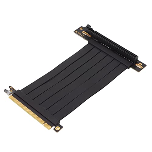 ciciglow Grafikkarten-Verlängerungskabel, 128 Gbit/s PCIE 3.0 X16 Extender Riser-Kabel 15 cm Verlustarmer Verlängerungsport-Adapter Gute Stabilität Flexibles Kabel von ciciglow