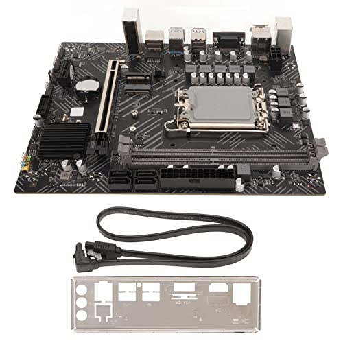 ciciglow H610 Motherboard, M LGA 1700 Pin DDR4, SATA 3.0, PCIe M.2 HDMI VGA DP WiFi Schnittstelle, USB 3.2/2.0 Desktop Motherboard von ciciglow