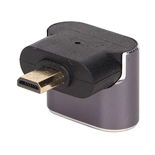 ciciglow HD-Buchse auf Micro-HD-Adapter, 270-Grad-HDMI-Buchse auf Micro-HDMI-Konverter, Unterstützt 8K-Auflösung, LED-Anzeige, für Monitore, Projektoren, Computer von ciciglow