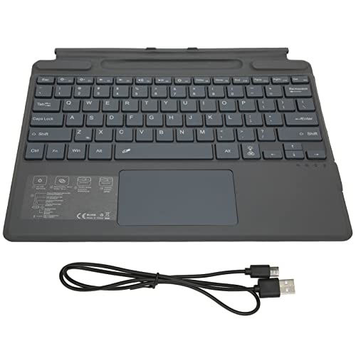 ciciglow Kabellose Bluetooth-Tastatur, Tragbare -Wireless-Tastatur mit Trackpad Ultraflache RGB-Bluetooth-Tastatur für das 13-Zoll-Tablet für Pro 8 und Pro X von ciciglow