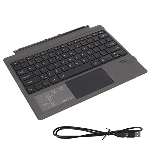 ciciglow Kabellose Bluetooth-Tastatur mit Touchpad, Magnetische, Wiederaufladbare, Tragbare, Ultradünne, Leise Tastatur, Bunte Hintergrundbeleuchtung für Pro 3 4 5 6 7 von ciciglow