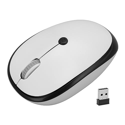 ciciglow Kabellose Maus, 1600 DPI 2,4 GHz Kabellose Leise Maus, Schlanke Tragbare Kabellose Computermaus mit USB-Empfänger von ciciglow