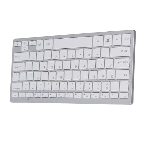 ciciglow Kabellose Tastatur, 78 Tasten, Ultradünne Computertastatur, 2,4 G, Kabellose Bürotastatur für Desktop-Mobilgeräte, Tablets von ciciglow