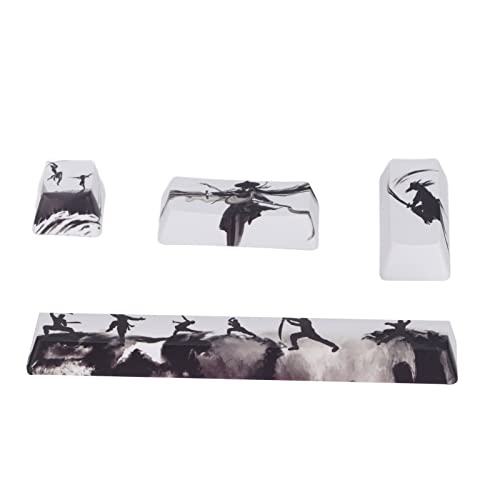 ciciglow Keycaps, 4Pcs DIY Keycaps Kit PBT Cartoon Pattern Five Sides Sublimation Custom Keycap Space/ESC/Enter/Numpad Enter Keycap für Mechanische Tastatur ciciglow Keycaps, 4Pcs DIY Keycaps Kit PBT Cartoon Pattern Five Sides Sublimation Custom Keycap Space/ESC/Enter/Numpad Enter Keycap für Mechanische Tastatur von ciciglow