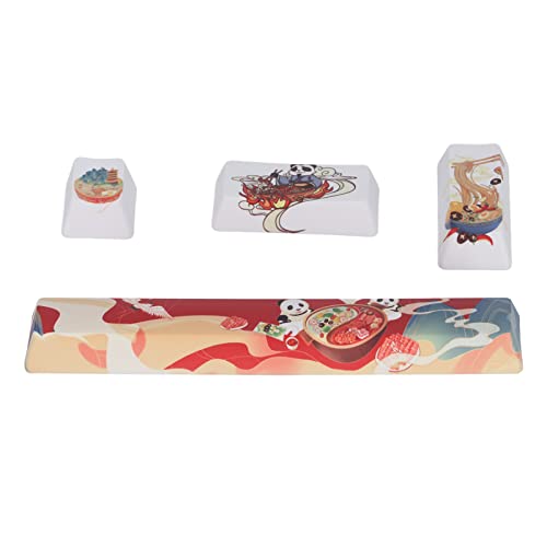 ciciglow Keycaps, 4Pcs DIY Keycaps Kit PBT Hot Pot Panda Pattern Five Sides Sublimation Custom Keycap Space/ESC/Enter/Numpad Enter Keycap für Mechanische Tastatur ciciglow Keycaps, 4Pcs DIY Keycaps Kit PBT Hot Pot Panda Pattern Five Sides Sublimation Custom Keycap Space/ESC/Enter/Numpad Enter Keycap für Mechanische Tastatur von ciciglow