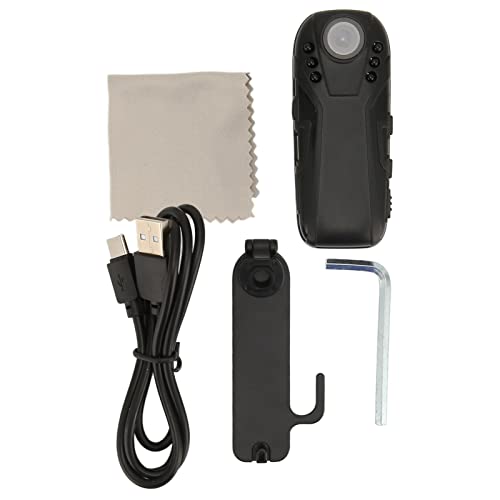 ciciglow Kleine Körperkamera, 1080P-Taschenvideokamera, Nachtsicht, Kleiner Camcorder, Tragbarer Videorecorder, Externer Speicher, Bis zu 128 G, Unterstützt OTG-Verbindung ciciglow Kleine Körperkamera, 1080P-Taschenvideokamera, Nachtsicht, Kleiner Camcorder, Tragbarer Videorecorder, Externer Speicher, Bis zu 128 G, Unterstützt OTG-Verbindung von ciciglow