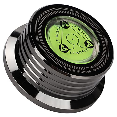 ciciglow Metal Schallplatten Gewicht, Turntable Disc Stabilizer, Aluminium Scheibenstabilisator, mit Wasserwaage, Um Vibrationen zu Eliminieren, für LP Record Player(Helles ciciglow Metal Schallplatten Gewicht, Turntable Disc Stabilizer, Aluminium Scheibenstabilisator, mit Wasserwaage, Um Vibrationen zu Eliminieren, für LP Record Player(Helles von ciciglow