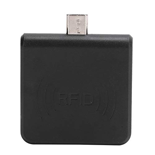 ciciglow Micro-USB-Kartenleser, Tragbarer OTG-Speicherkartenadapter für Mobiltelefone Kleiner Integrierter UHF-RFID-Handschreiber für die Lagerverwaltung(schwarz) von ciciglow