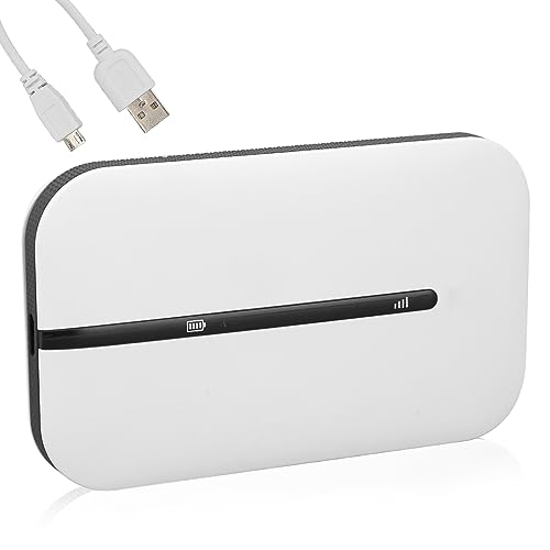 ciciglow Mobiler WLAN-Hotspot, E5576 320 Tragbarer 4G-LTE-WLAN-Router mit SIM-Kartensteckplatz für Telefon, PC, Tablet, Laptop, 1500-mAh-Akku-Reiserouter von ciciglow