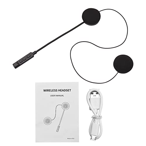 ciciglow Motorradhelm-Kopfhörer, BT-Headset, Kabellose Helm-Kopfhörer mit Mikrofon, Bluetooth-HiFi-Stereo-Kopfhörer von ciciglow