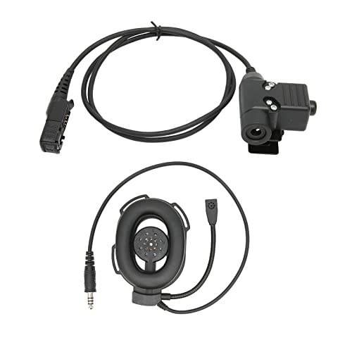 ciciglow Motorradhelm-Ohrhörer, Flexibles Einseitiges Helm-Headset für Motorola XiR P6600 P6620 DP2400 MTP3250 DEP550 DP2400(Schwarz) von ciciglow