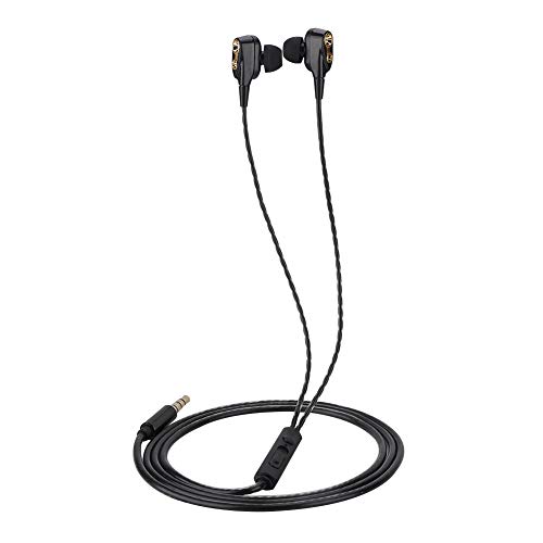 ciciglow Ohrhörer,Kabelgebundene In-Ear-Kopfhörer,Universeller 3,5-mm-Stecker für die Meisten Smartphones, Tablets und PCs,Geräuschisolierung,3D-Stereo-Kopfhörer, Bassgetriebener(Schwarz) von ciciglow