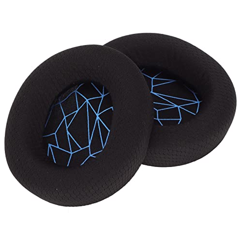 Ohrpolster, Kopfhörer Ohrpolster Kissen Ersatz-Ohrpolster aus Proteinlederschaum für Arctis 3/5/7, für Arctis 9, für Arctis 1, für Arctis Pro Headset(mit blauem Siebdruck) von ciciglow