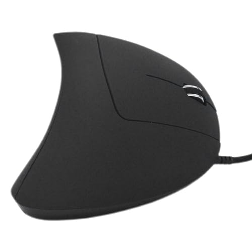 ciciglow Optische Vertikale Maus mit Kabel, rutschfeste, Matte Oberfläche, Kabelgebundene Maus für Gaming, Büro, Optische Sensor-Gaming-Maus von ciciglow