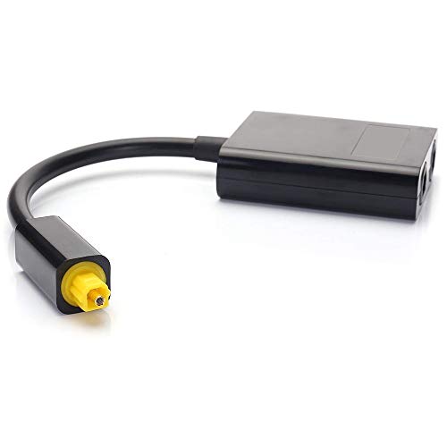 ciciglow Optischer Kabel-Splitter, 2 Buchsen in 1 Stecker, Audio-Glasfaser-Konverter, Audio-Adapter, Kabel-Splitter für CD, DVD, für PS3, PC, Verstärker ciciglow Optischer Kabel-Splitter, 2 Buchsen in 1 Stecker, Audio-Glasfaser-Konverter, Audio-Adapter, Kabel-Splitter für CD, DVD, für PS3, PC, Verstärker von ciciglow