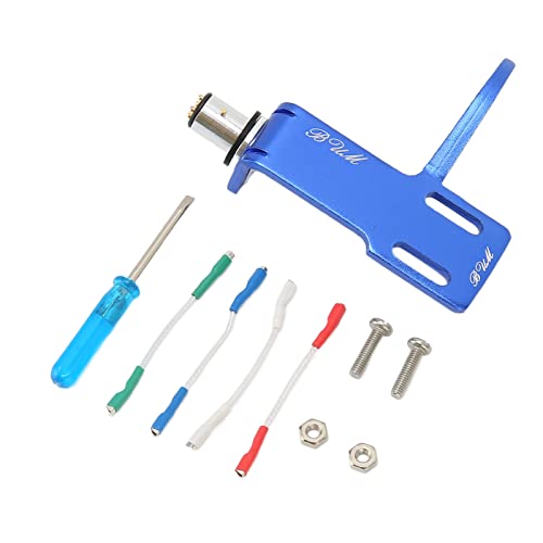 ciciglow Plattenspieler Headshell, Stylus Halter Aluminiumlegierung Phonograph Head Stylus Halter Universal LP Plattenspieler Phono Headshell Mount Ersatz mit 4 von ciciglow