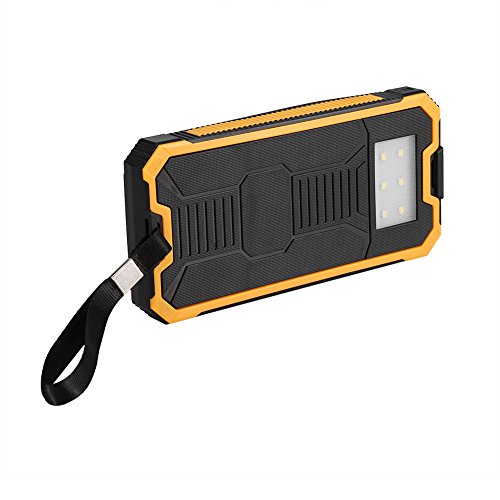 ciciglow Power Bank Kit, 20000 MAh Schnellladung Dual USB Polar Mobile Power Bank Case DIY Kit, Tragbares Wasserdichtes Mobile Power Bank Case(Gelb) von ciciglow