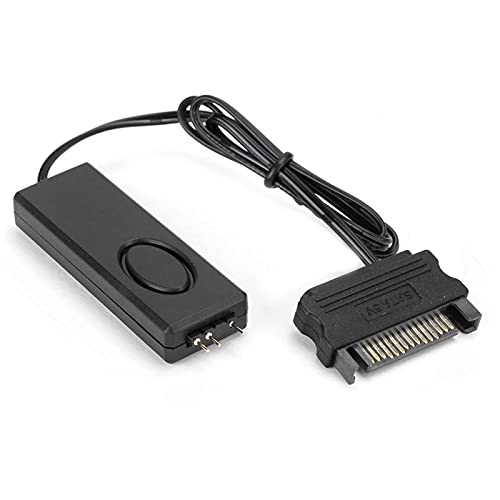 ciciglow RF-Fernbedienung, SATA-Pin-Fernbedienung für 3-poliges 5-V-Gehäuse, LED-Beleuchtung, Desktop-Computer, ARGB-Controller für 5-V-ARGB-Geräte(Schwarz) von ciciglow