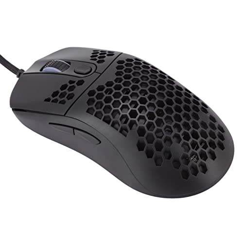 ciciglow RGB-Gaming-Maus mit Kabel, Ergonomische Maus mit Hintergrundbeleuchtung, 12000 DPI 6-stufig Regulierbare, Leichte Typ-C-Gaming-Maus für Windows-PC-Gamer(Schwarz) von ciciglow