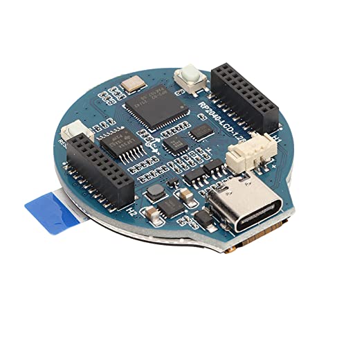 ciciglow RP2040 Mikrocontroller-Board, Dual Core ARM Cortex M0+ Prozessor Typ C Schnittstelle 1,28 Zoll LCD 133 MHz RP2040 MCU-Board für Raspberry Pi von ciciglow