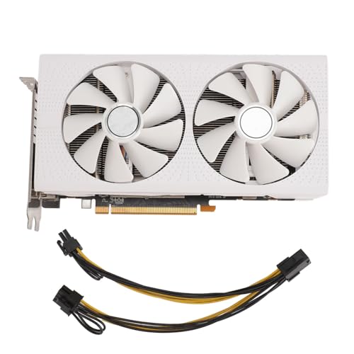 ciciglow RX470-Grafikkarte, 8 GB GDDR5 256 Bit PCI Express 3.0 X16 Desktop-Computer-Gaming-Grafikkarte Dualer Lüfter, Unterstützt HDMI ciciglow RX470-Grafikkarte, 8 GB GDDR5 256 Bit PCI Express 3.0 X16 Desktop-Computer-Gaming-Grafikkarte Dualer Lüfter, Unterstützt HDMI von ciciglow